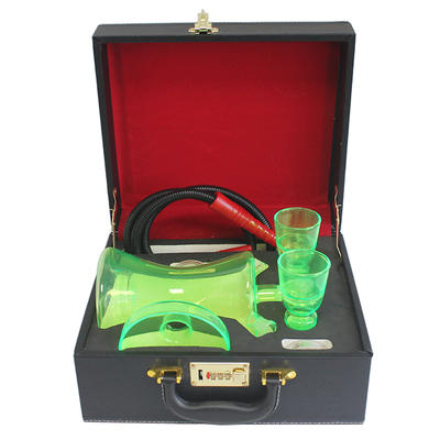 Portable Small Sized All Glass Shisha Hookah With Suitcase