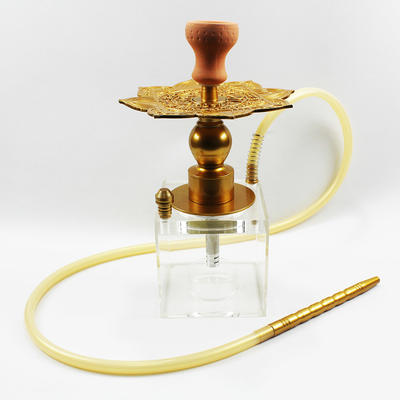 Acrylic hookah square shisha box smoking set lotus carbon plate high quality hookah for personal use ,bar