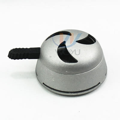 WY-kl007 single handle aluminum tobacco flavour shisha bowl heanting coal holder