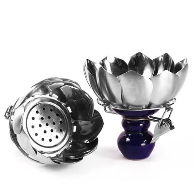 WY-CH008 shisha hookah chicha tobacco flavour ceramic bowl with stainless steel wind cover