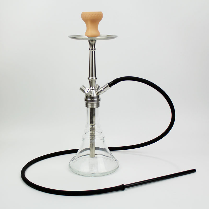 WY-SS024 Medium size stainless hookah shisha modern sheesha pipe for smoking