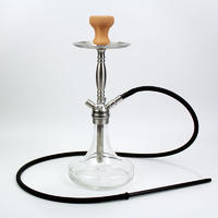WY-SS026 Small sheesha pipe stainless steel 50cm hookah