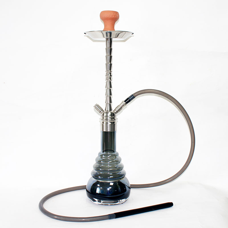 WY-SS09 Single pipe minimalism style modern stainless steel hookah shisha