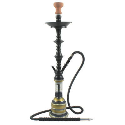 WY-SS342 Egyptian style black colored tall hookah shisha stainless steel