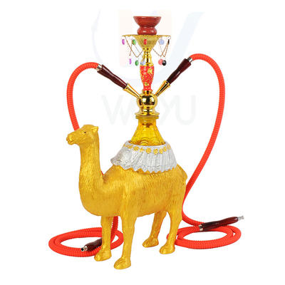 WY-1303 China hookah camel resin shisha double hose water sheesha pipe