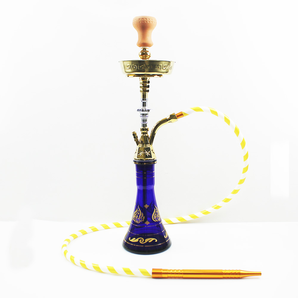 WY-east06 Turkish hookah exquisite glass vase gold shisha