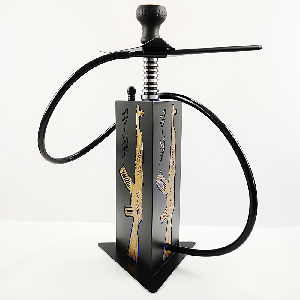 WY-AC101 black hookah gun shisha AK gun lounge furniture barware for clube