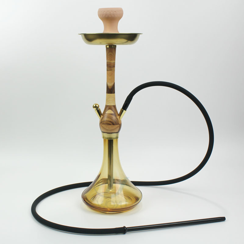 WY-W13 56cm hookah wood shisha gold narigle wood chicha for club