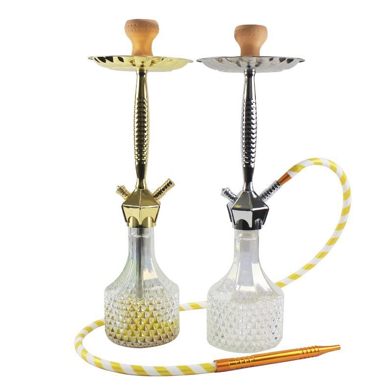 WY-S209 zinc alloy hookahs pineapple glass bottle shisha