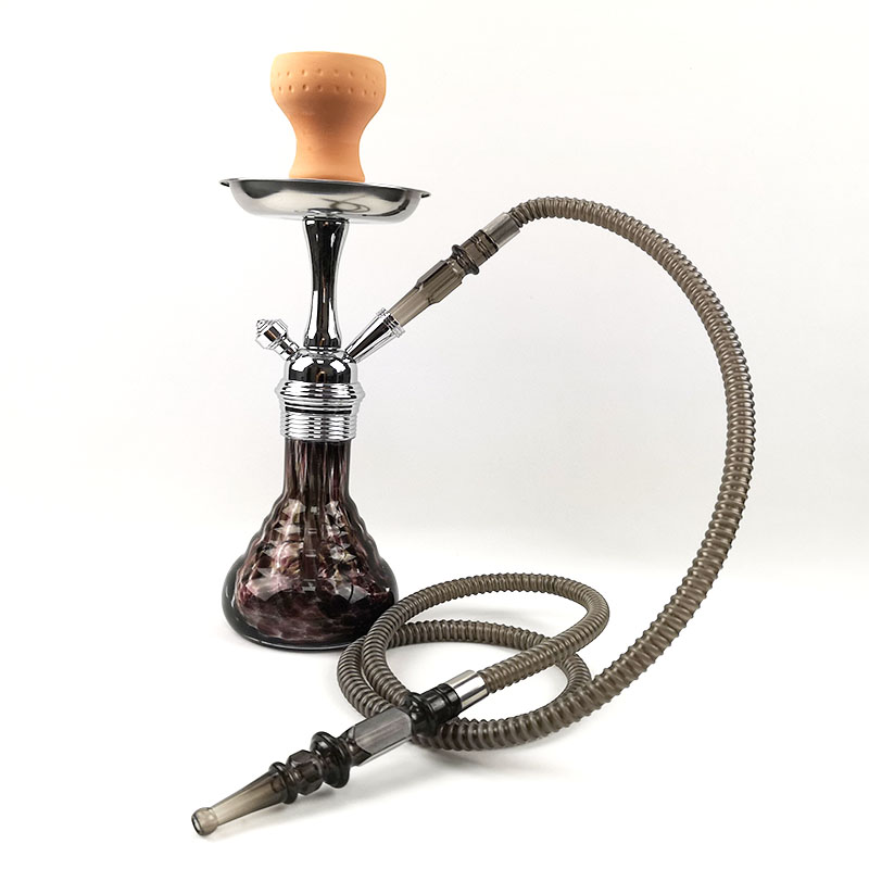 WY-MN07 brown color small size waterpipe smoking shisha hookah