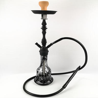 WY-S215 black hookah shisha multi pipes available with 2 hooks