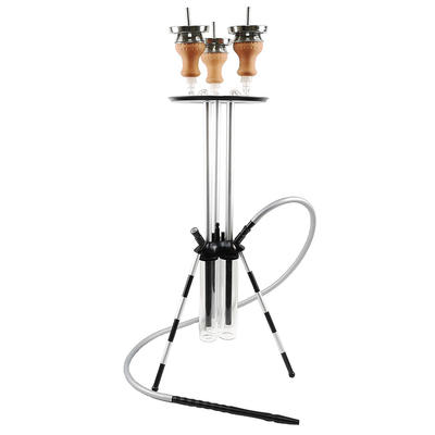 WY-SAL60 3-in-1 shisha modern hookah unique design sharing chicha hookah with 3 hoses 3bowls 3vases