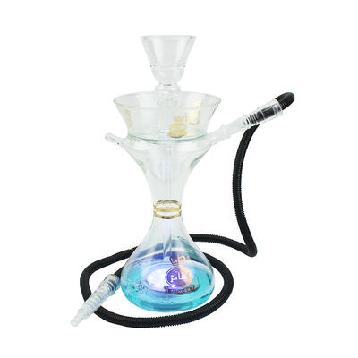 WY-Glass03 AL FAKHER full glass small hookah shisha with suitcase