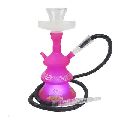 WY-Glass08 pink shisha small glass hookah gilrly smoking water pipes