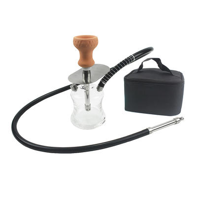 WY-SS031 portable travel shisha stainless steel hookah with carry bag